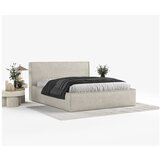 Maison de Rêve Bež oblazinjena zakonska postelja s prostorom za shranjevanje z letvenim dnom 160x200 cm Lounge L – | Shoptok.si