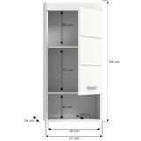MID.YOU VISEČA OMARA 37/79/24 cm | Shoptok.si