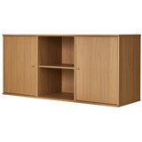 Hammel Furniture Nizka stenska komoda v hrastovem dekorju v naravni barvi 133x61 cm Mistral – | Shoptok.si
