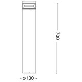 Ideal Lux - LED spoljašnja lampa BOEING LED/14W/230V prečnik 70 cm IP65 braon | Eponuda.com