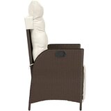  3-dijelni bistro set s jastucima smeđi od poliratana | shoptok.hr