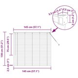  Zavjesa za prozor sa zavjesama Ostalo Bijela 80 x 130 cm Aluminij | shoptok.hr
