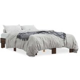  Okvir za krevet smeđi hrast 120x190cm konstruirano drvo i metal | shoptok.hr