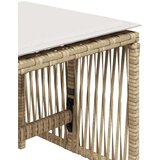 vidaXL Vrtni stolci s jastucima 4 kom bež 41x41x36 cm od poliratana | shoptok.hr