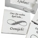  Personalizirani podmetači za čaše s inspirativnim porukama – Savršen poklon za voljene osobe! Š16312 | shoptok.hr