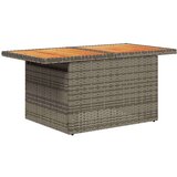vidaXL 11-dijelni set vrtnih sofa poliratan i bagrem s jastucima sivi | shoptok.hr