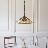Endon 111922 - Luster na lancu Tiffany ASTORIA 3xE27/10W/230V prečnik 48 cm | Eponuda.com