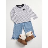 Sinsay Wide leg traperice s volanima i vezenim srcima | shoptok.hr