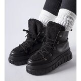Gemre Sforza black ankle boots on a chunky platform | Shoptok.si