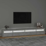  ormarić s LED svjetlima siva boja betona 270 x 35 x 40 cm | shoptok.hr