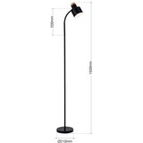 Orion Stojeća lampa GILI 1xE27/40W/230V crna | Eponuda.com