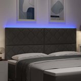  LED glava kreveta Sivi 200 cm tkanina | shoptok.hr