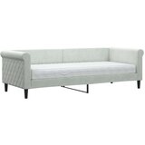 vidaXL Dnevni krevet s madracem svjetlosivi 80 x 200 cm baršunasti | shoptok.hr