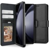 Onasi Wallet denarnica usnjena preklopna torbica Samsung Galaxy Z Fold 6 - črna | Shoptok.si