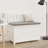  Klupa bijela 80x41x77 cm od masivne borovine | Eponuda.com