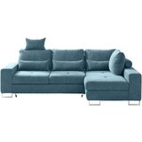 Hom`in KOTNA SEDEŽNA GARNITURA, gladka tkanina turkizna | Shoptok.si