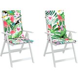  Vrtni jastuci za stolice 2 kom višebojni 120x50x3 cm od tkanine | shoptok.hr