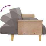  Raztegljiv kavč z naslonjali za roke taupe blago, (20698346) | Shoptok.si