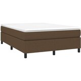  Box spring posteljni okvir temno rjav 140x190 cm blago | Shoptok.si
