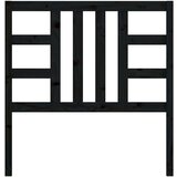  Uzglavlje za krevet crno 96 x 4 x 100 cm od masivne borovine | shoptok.hr