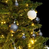  Umjetno božićno drvce 150 LED sa šarkama i kuglicama 120 cm | shoptok.hr