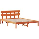  Krevetna konstrukcija Smeđa 150 x 200 cm Čvrsto borovo drvo | shoptok.hr