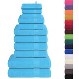  Komplet brisač 12-delni turkizna 360 gsm 100% bombaž | Shoptok.si