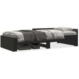  Okvir za krevet crni 90x200 cm konstruirano drvo | shoptok.hr
