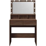  Toaletni stolić s LED svjetlima boja hrasta 80x41x134,5 cm | shoptok.hr