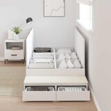 Krevet s ladicama s ladicama Bijelo 90 cm Konstruirano drvo | shoptok.hr