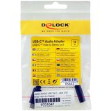 Delock Adapter-AVDIO USB Tip-C - Jack 3,5Ž stereo 14cm črn 65842 | Shoptok.si
