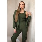 Kesi Set 3in1 sweatshirt + top + khaki pants | Shoptok.si