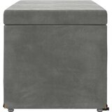  Stolica Tamno siva 81 x 41 x 40 cm Svileni i Fino Radeći Drvo | shoptok.hr