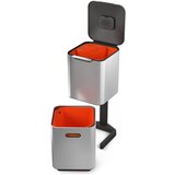 Joseph Joseph Jeklen koš za smeti za ločevanje odpadkov v srebrni barvi 40 l Totem Compact – | Shoptok.si