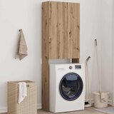 vidaXL Omara za pralni stroj artisan hrast 64x25,5x190 cm | Shoptok.si
