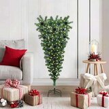  Obrnuti umjetni božićni bor s setom kuglica Zelena 120 cm PVC | shoptok.hr