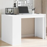 vidaXL Pisarniška pisalna miza bela 123,5x73,5x75 cm inž. les Cene