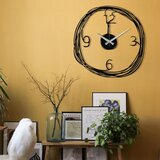  Zidni sat 48 cm, 1xAA, crne boje | Eponuda.com