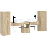  Set namještaja za kupaonicu 5 kom. Hrast sonoma | shoptok.hr