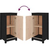  Komode 2 kom crne 39x35x80 cm od masivne borovine | Eponuda.ba