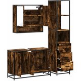  3-dijelni set kupaonskog namještaja boja hrasta drveni | shoptok.hr