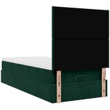  Okvir kreveta s madracima tamnozeleni 90x190cm baršunasti | shoptok.hr