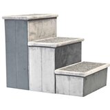 Nobby zložljive stopnice Scada, sive - 34 x 45 x 50 cm | Shoptok.si