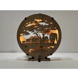  Li-Go 23610/DUB2 - LED Prigušiva stona dekoracija LED/12W/230V 20x22 cm hrast | Eponuda.com