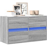  Zidni TV ormarić s LED svjetlima siva boja hrasta 80x31x45 cm | shoptok.hr