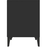  Noćni ormarići 2 kom crni 40x35x50 cm Crna | Shoptok.si