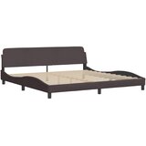 Okvir za krevet Dover tamnosmeđi 200x200 cm od tkanine | shoptok.hr