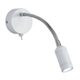 Searchlight LED 1-lučna notranja nastavljiva stenska bralna svetilka bela, (22100533) | Shoptok.si