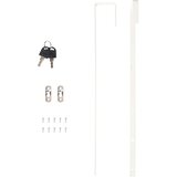  Zidni ormarić za nakit s ogledalom crni 30 x 8,5 x 90 cm | shoptok.hr
