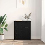 vidaXL Strani šal Črni hrast 60 x 30 x 70 cm Konstruiran les | Shoptok.si